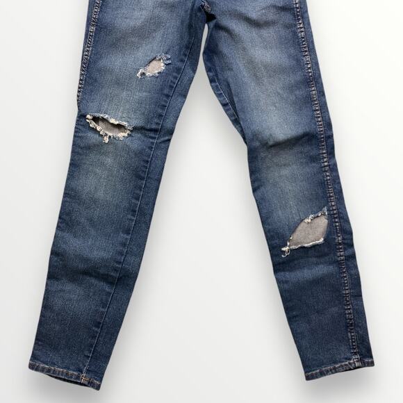 H&M High Waist Skinny Ankle Denim Jeans Blue Women's 26 - Picture 5 of 6